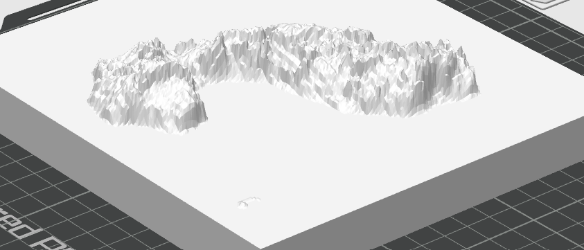 3D Printed Topographical Map